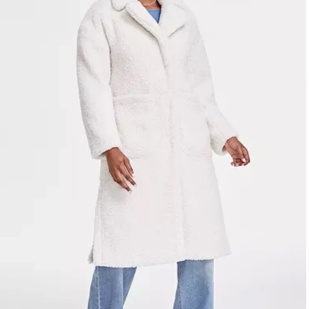 Bcbg teddy coat 39 long